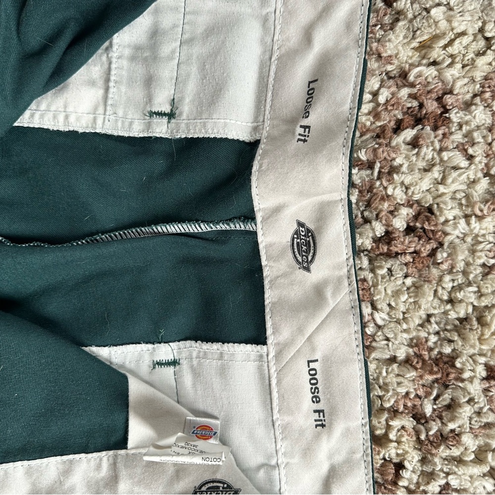 Dickies Forest Green Loose Fit Trousers